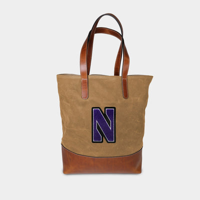 Northwestern Wildcats Waxed Canvas Tote
