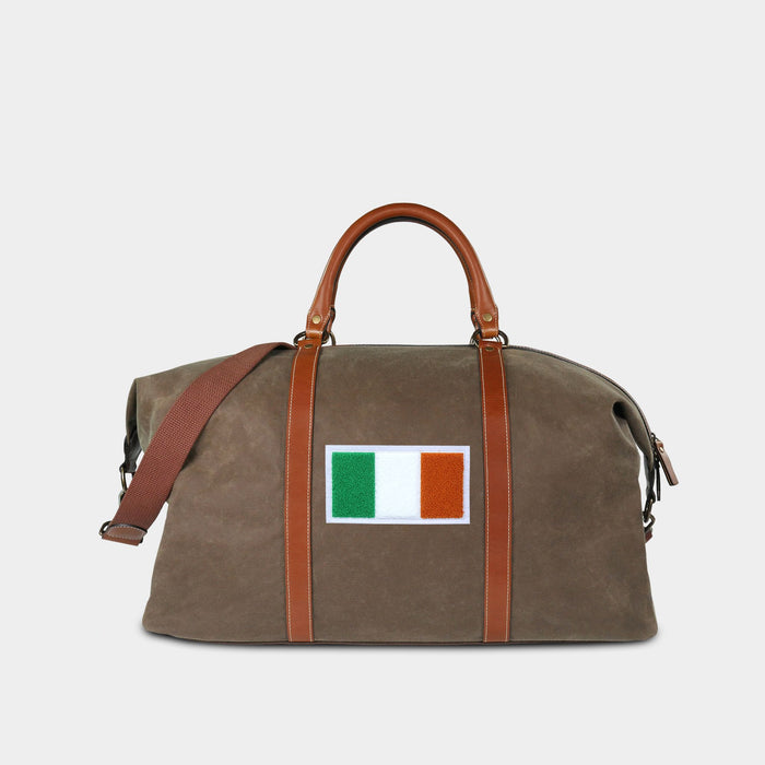 Heritage Gear Ireland Flag Pro Waxed Canvas Duffle Bag