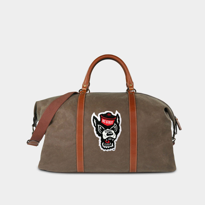 NC State Wolfpack Pro Waxed Canvas Duffle Bag