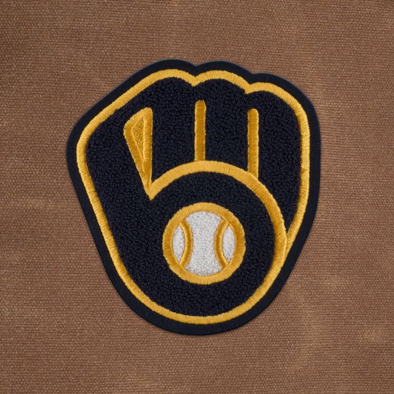 Milwaukee Brewers "Ball-in-Glove" Waxed Canvas Field Bag