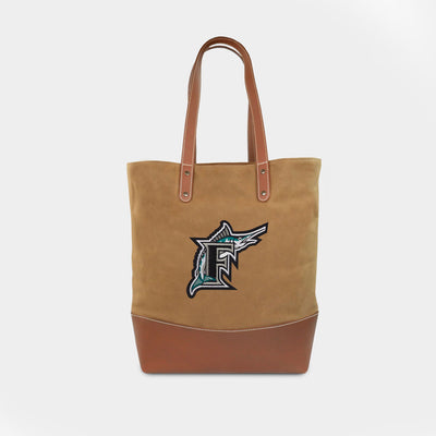 Miami Marlins Cooperstown Collection Waxed Canvas Tote