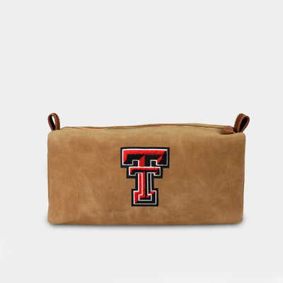 Texas Tech Red Raiders Waxed Canvas Dopp Kit