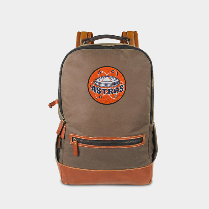 Houston Astros Vintage Pro Waxed Canvas Backpack