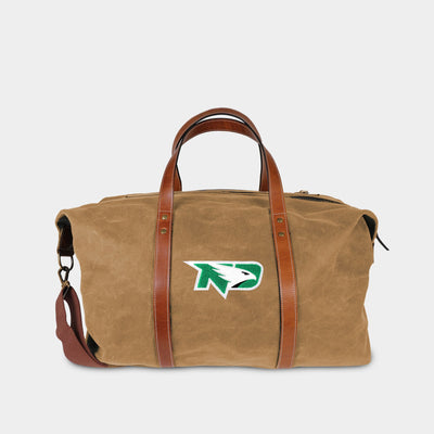 North Dakota Fighting Hawks Waxed Canvas Field Bag
