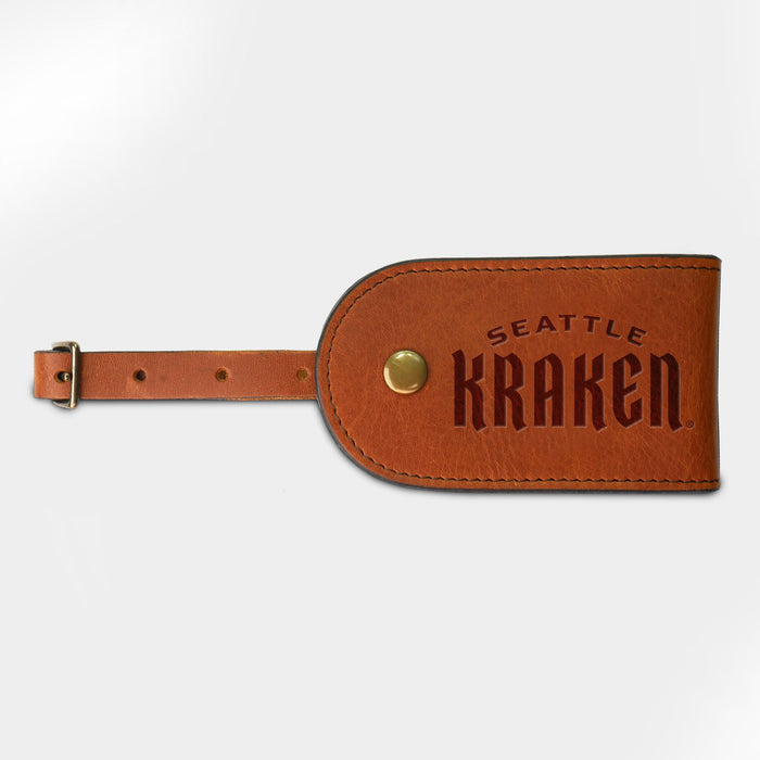 Seattle Kraken Wordmark Luggage Tag