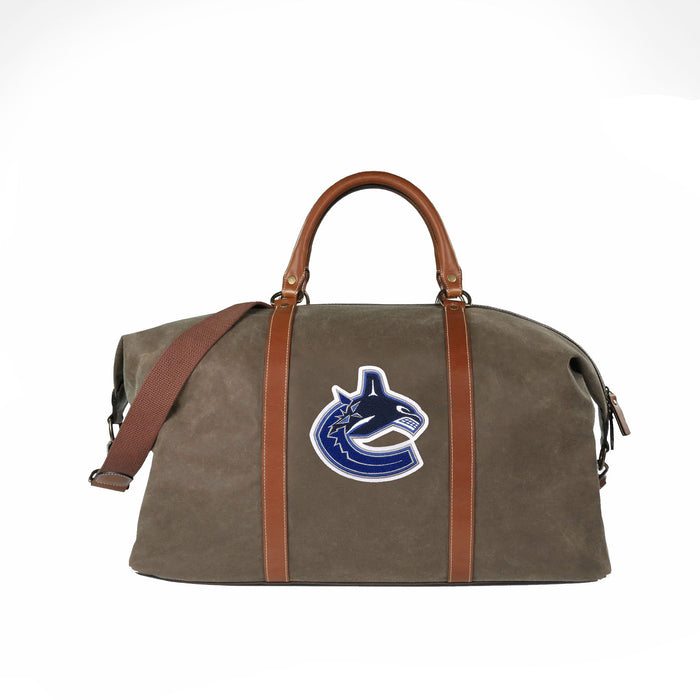 Vancouver Canucks Pro Waxed Canvas Duffle Bag