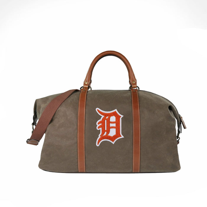 Detroit Tigers Orange D Pro Waxed Canvas Duffle Bag