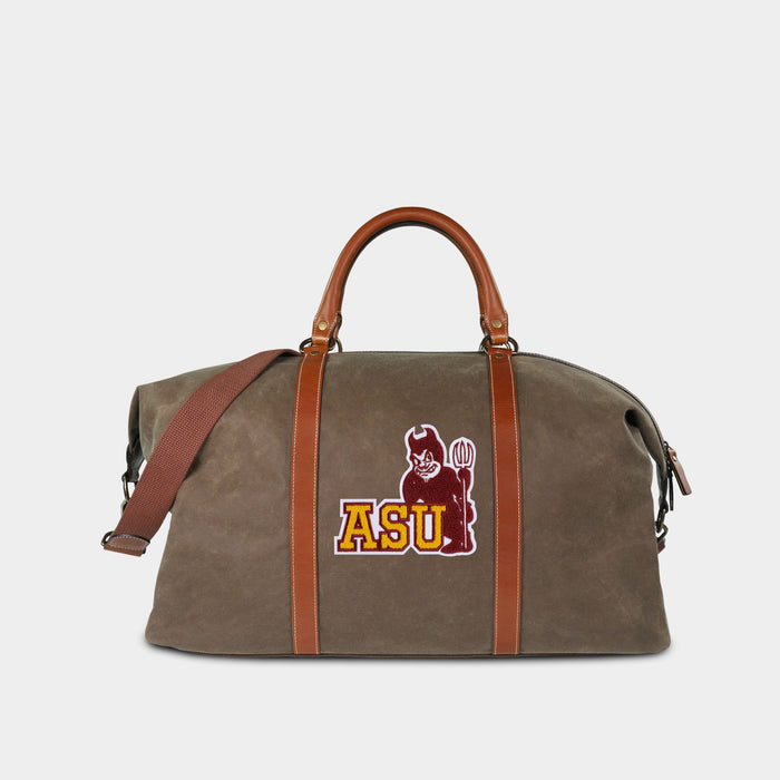 ASU Sun Devils "Sparky" Pro Waxed Canvas Duffle Bag