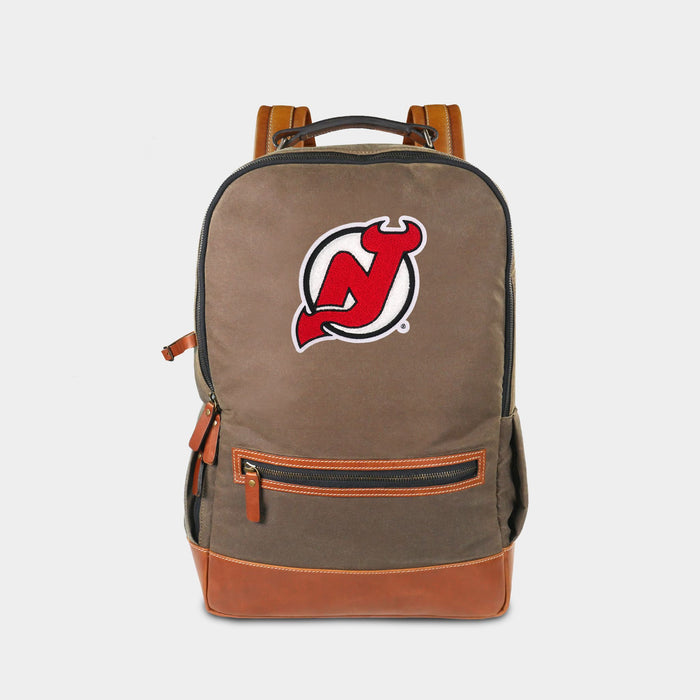 New Jersey Devils Pro Waxed Canvas Backpack