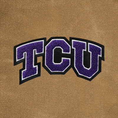 TCU Horned Frogs Waxed Canvas Tote