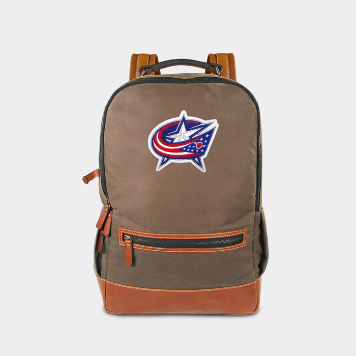 Columbus Blue Jackets Pro Waxed Canvas Backpack
