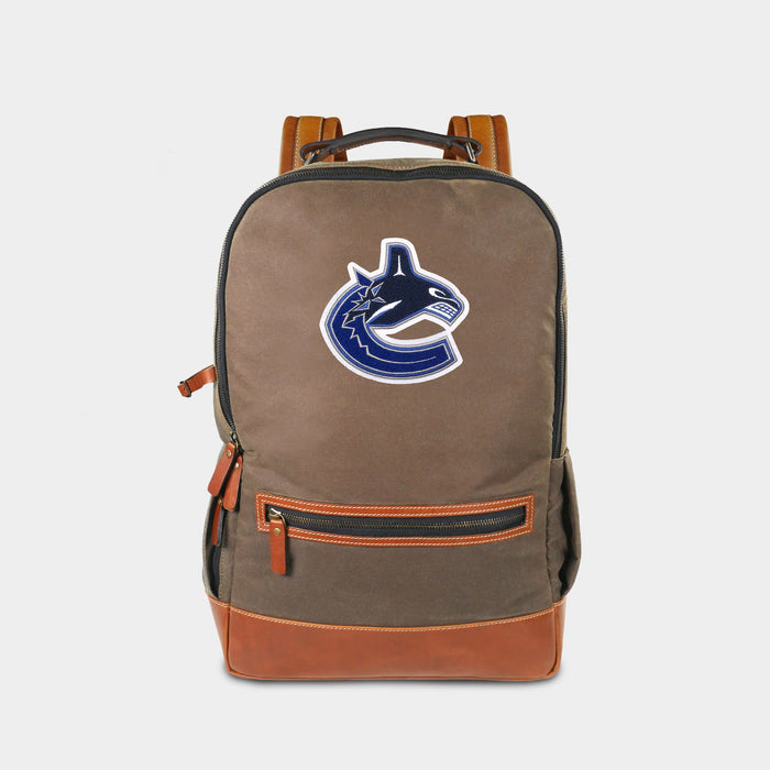 Vancouver Canucks Pro Waxed Canvas Backpack