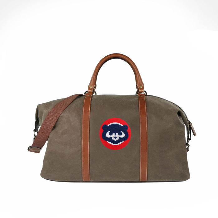 Chicago Cubs Bear Pro Waxed Canvas Duffle Bag