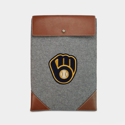Milwaukee Brewers "Ball-in-Glove" Laptop Folio Sleeve