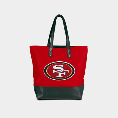 San Francisco 49ers "SF" Melton Wool Tote Bag | Heritage Gear
