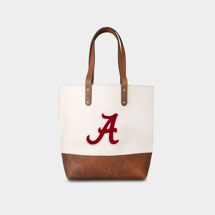 Alabama Crimson Tide "A" Cream Tote Bag