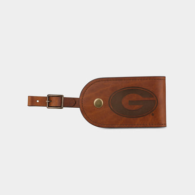 University of Georgia "G" Leather Luggage Tag | Heritage Gear