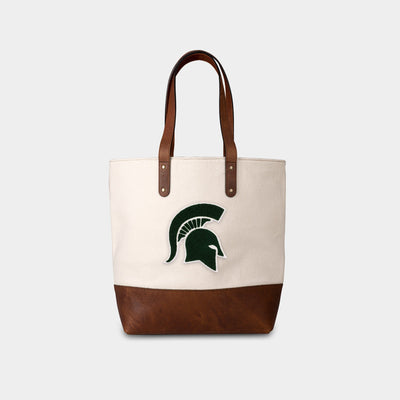 Michigan State “Spartan” Melton Wool Tote Bag | Heritage Gear