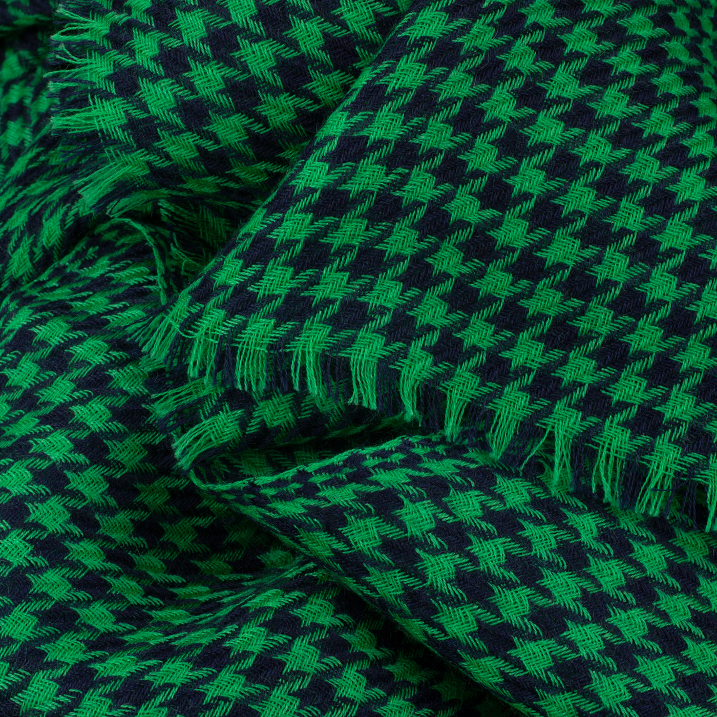 Fighting Irish Colors Green + Navy Cashmere Wrap