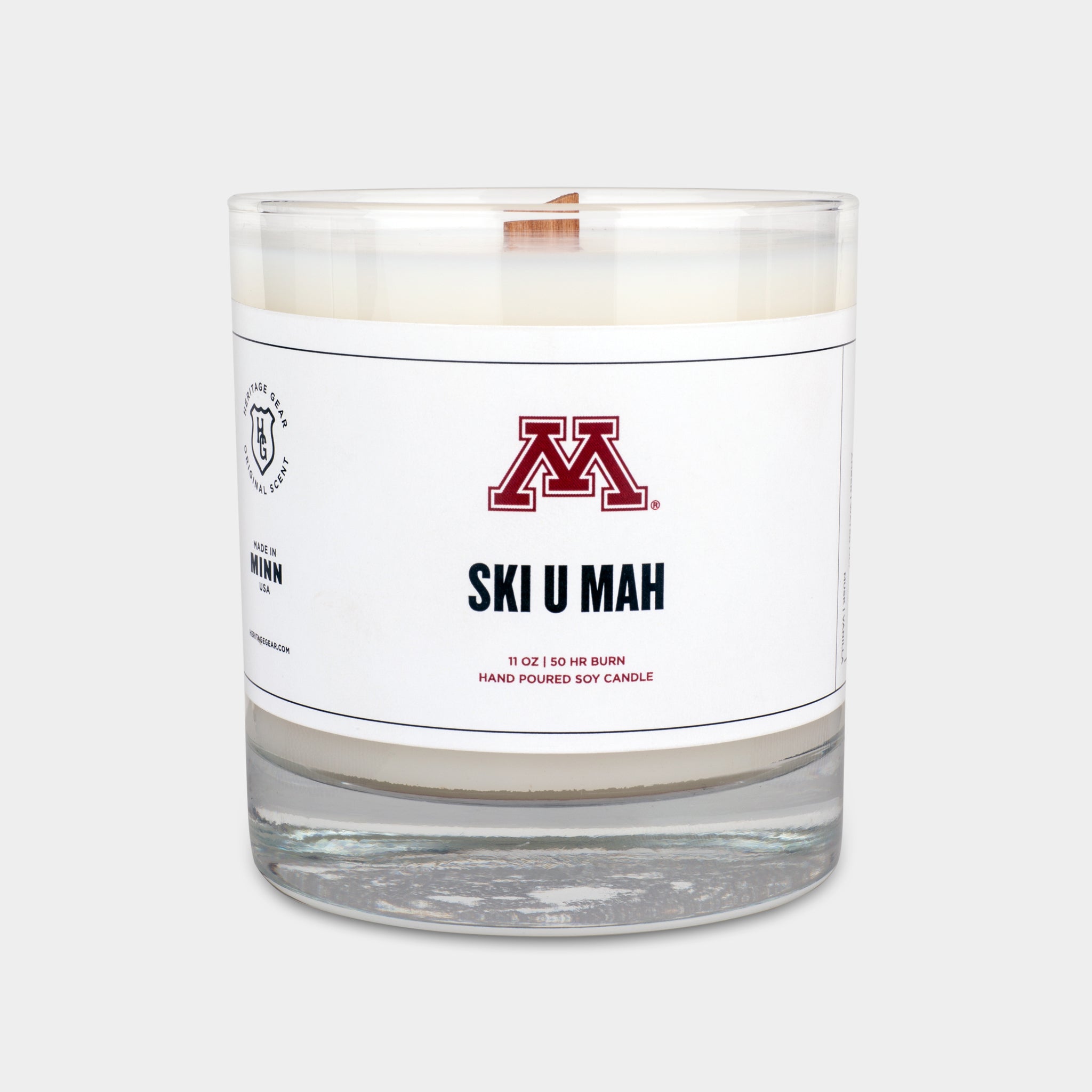 University of Minnesota "Ski U Mah" Candle Heritage Gear