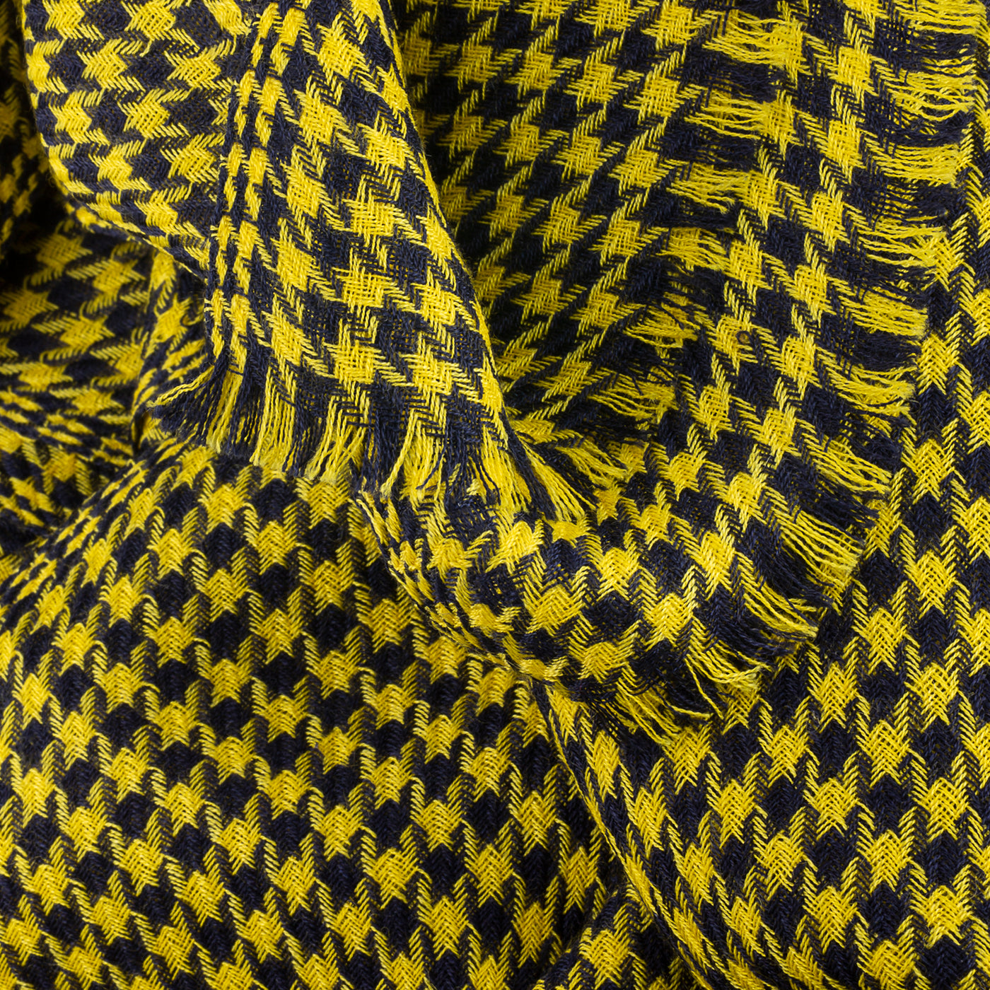 Wolverines Colors Yellow & Navy Cashmere Wrap | Heritage Gear