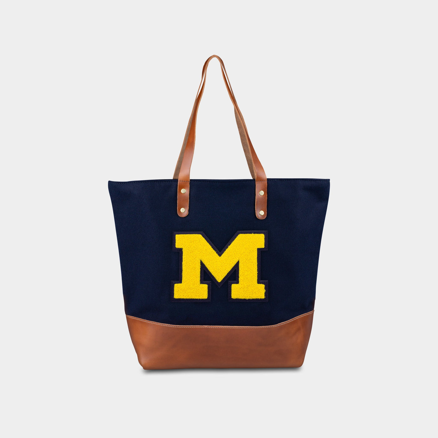 University of Michigan "M" Melton Wool Tote Bag | Heritage Gear