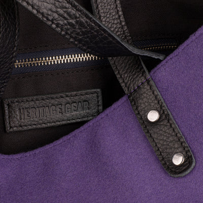 Minnesota Vikings “Viktor” Melton Wool Tote Bag | Heritage Gear