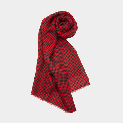 Georgia Colors Red & Black Cashmere Wrap | Heritage Gear