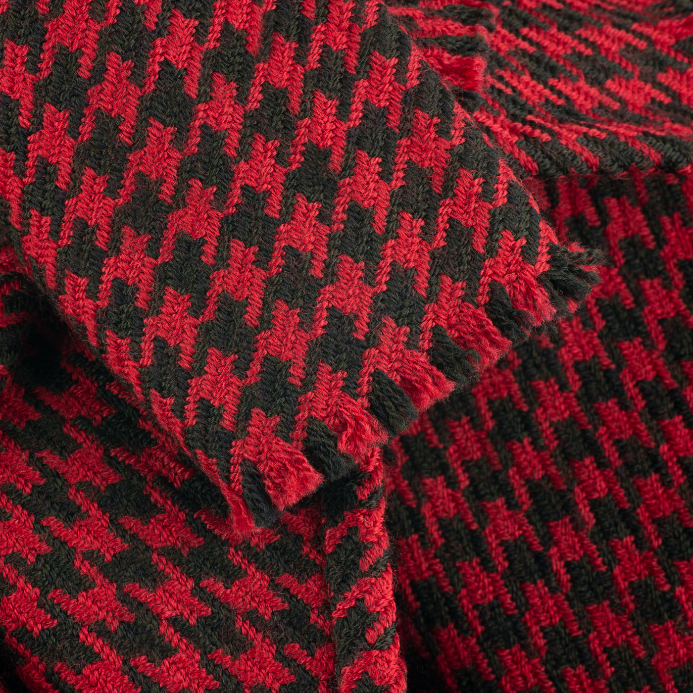 Scarf Color:red Badgers Colors Red & Black Merino Scarf | Heritage Gear